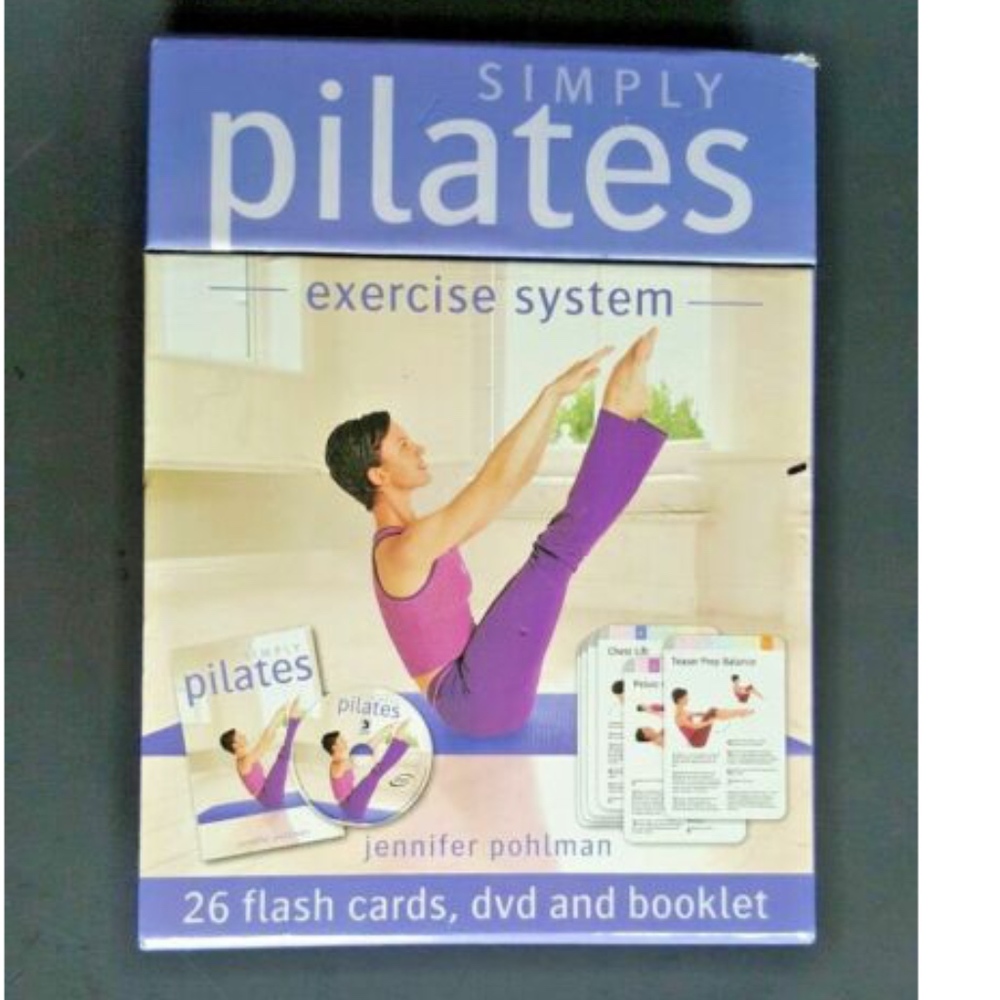 Simply Pilates Exercise System DVD Flash card Book *